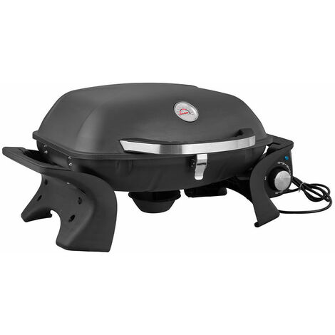 Brasero - Barbecue électrique portable City- 2200 watts - Grilles en acier- Usage extérieur et intérieur