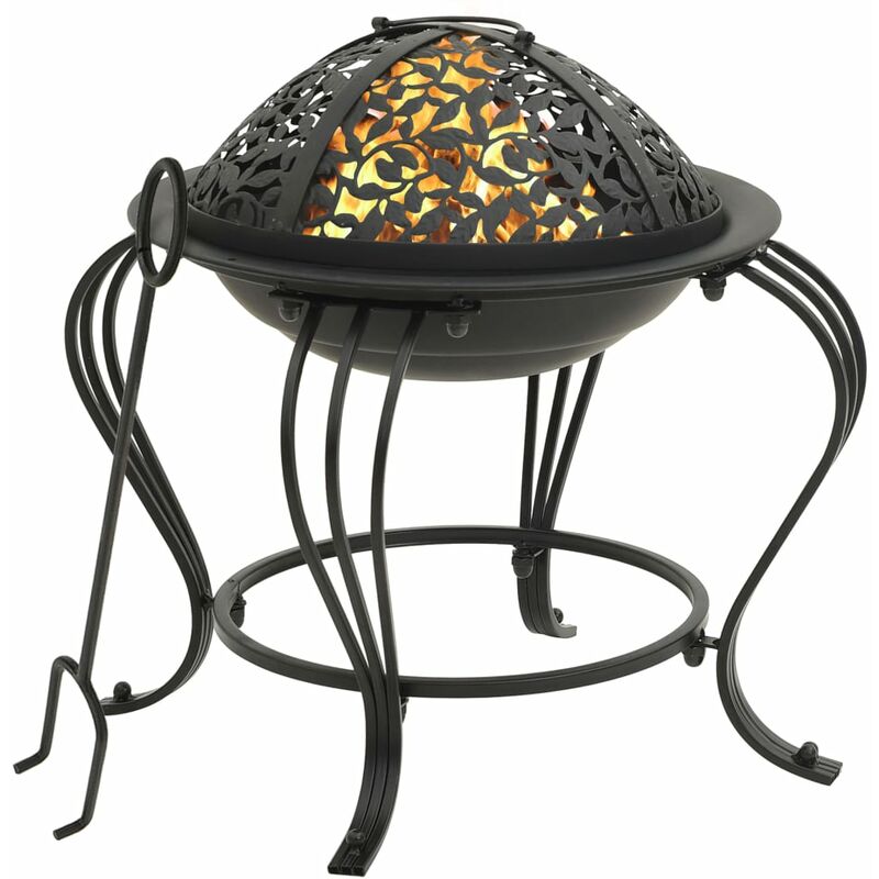 

Brasero con atizador acero 49 cm - Negro