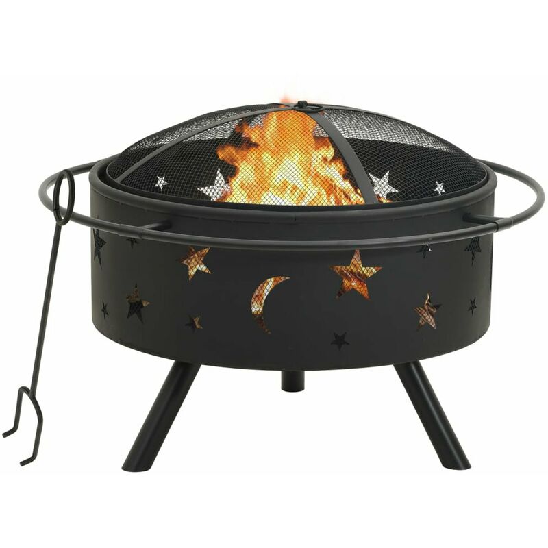 

Brasero con atizador acero XXL 76 cm