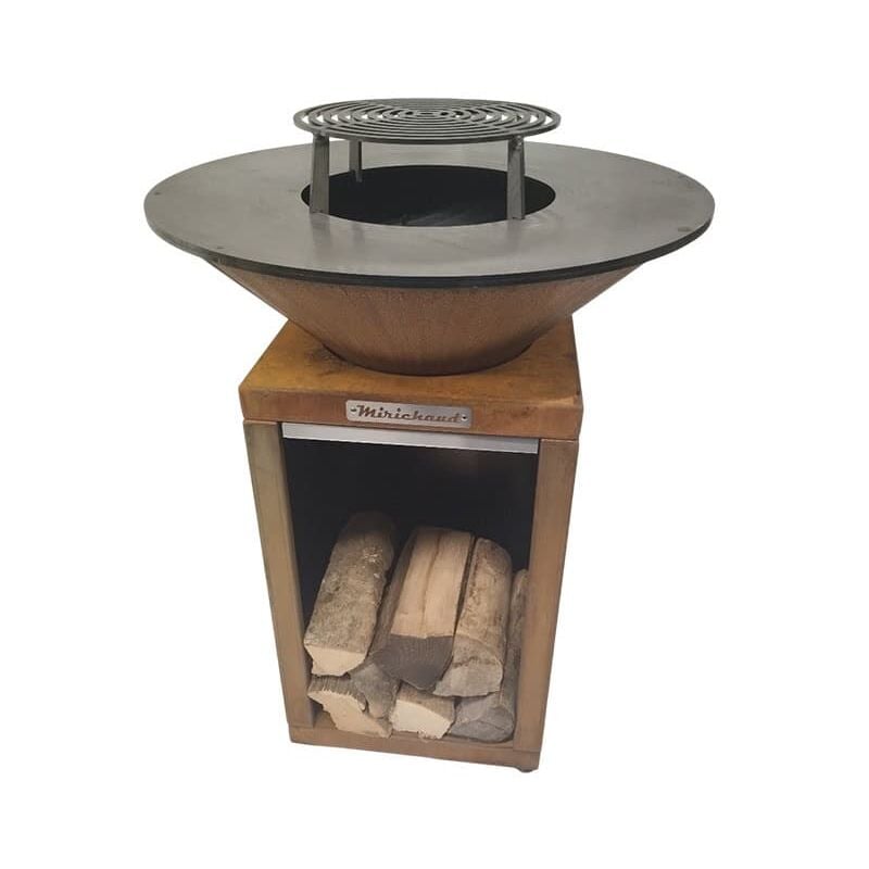 Mirichaud - brasero couleur corten diamètre 75cm