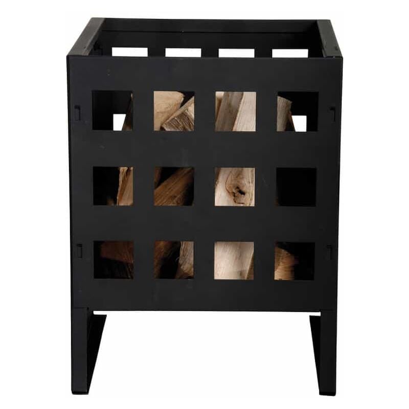 Esschert Design - Brasero Carré en Métal Design Intemporel et Performant