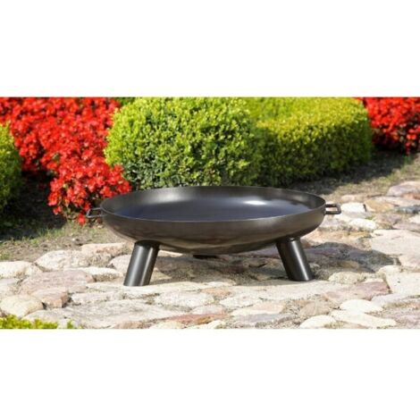 Brasero de jardin BALI en acier-Ø 60cm-Acier naturel-60 ---Acier naturel