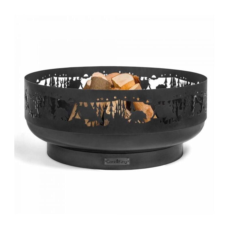 Cookking - Braséro de jardin forest, acier naturel, 80cm de diamètre 111289