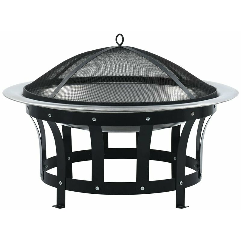 

Brasero de jardin con parrilla acero inoxidable 76 cm