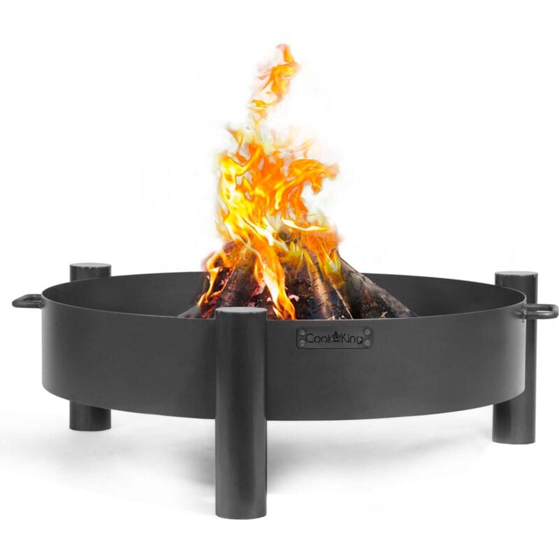 Cookking - Braséro extérieur haiti, 80cm, acier naturel, avec pieds 111238