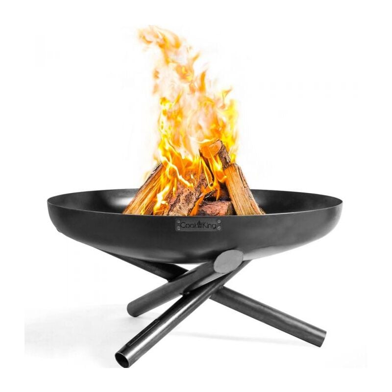 Cookking - Braséro extérieur indiana, acier naturel, sur pied, diamètre de 70cm 111347