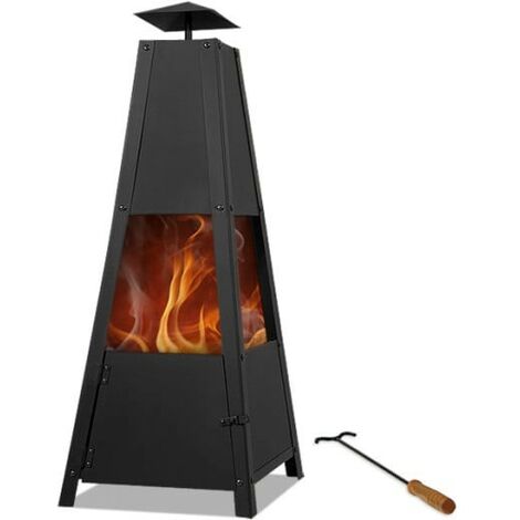 LE POISSON QUI JARDINE Braséro de jardin Pyramide. Idéal Terrasse. Moderne et joli