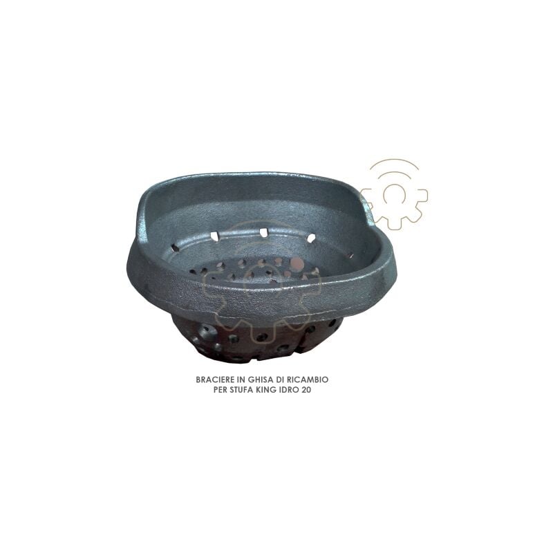 King - Brasero de rechange en fonte pour poA le a granulA s Idro 20, dimensions 14x17x10 cm