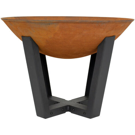 Brasero en acier oxydé 40 cm de diamètre