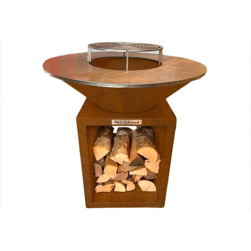 Mirichaud - brasero couleur corten diamètre 95cm