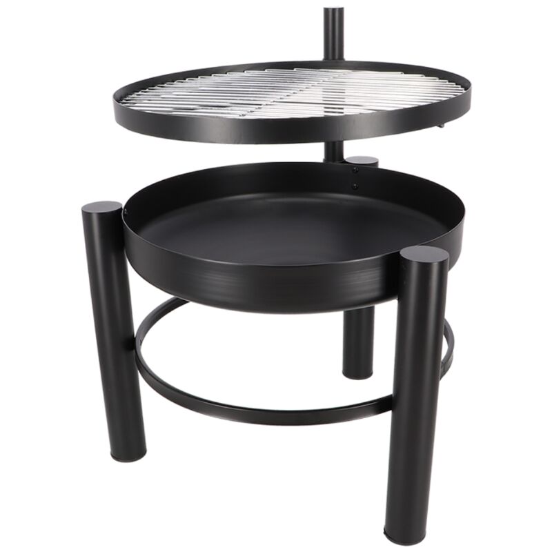 Braséro avec grille de cuisson rotative 69cm