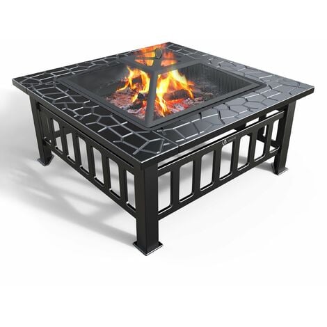 Brasero extérieur VOUNOT - 3 en 1 - Pour jardin et balcon