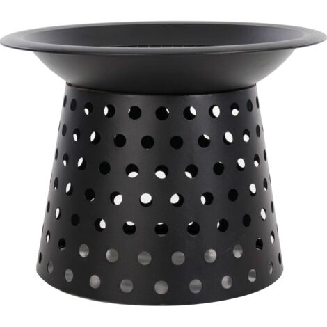 Brasero Fremont de acero negro RedFire - Negro