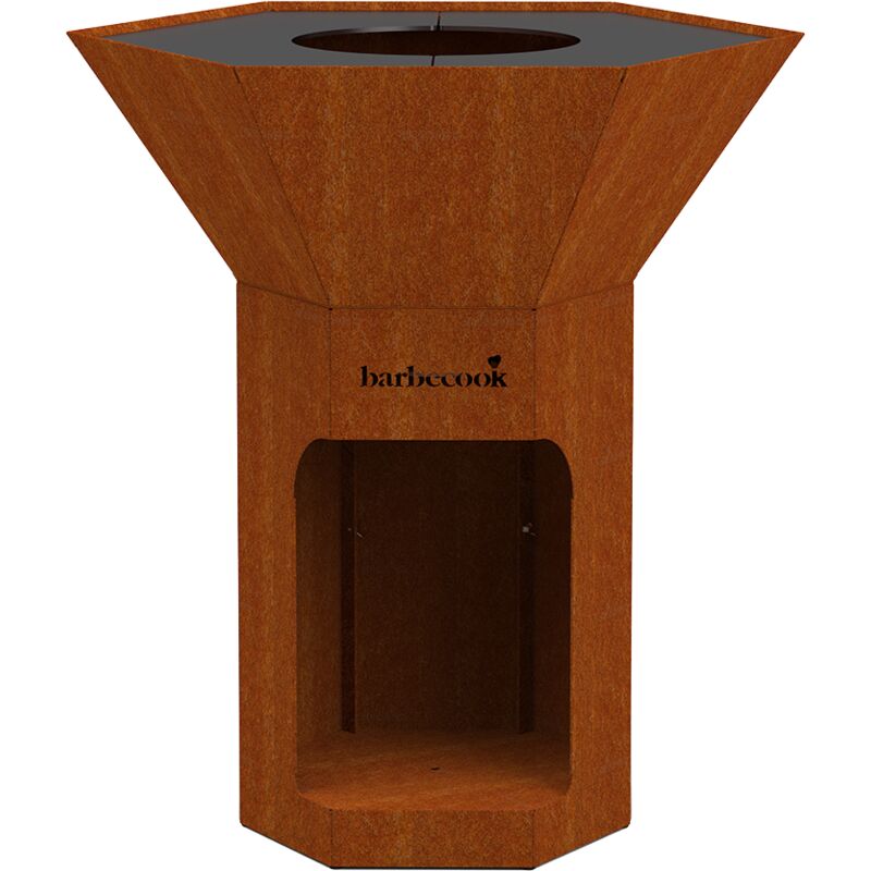 Barbecook Nestor Original - Houtbarbecue - Corten staal - 92x92x101cm