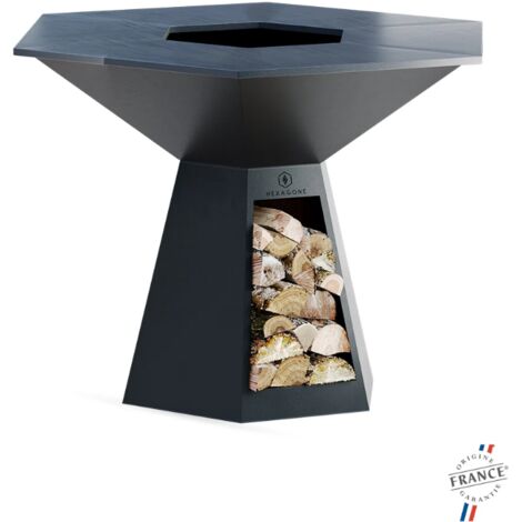 Brasero plancha grand banquet 150 – Acier Corten 3mm – Surface de cuisson 1,28 m² – Pour jusqu'à 90 portions – Résistant aux intempéries