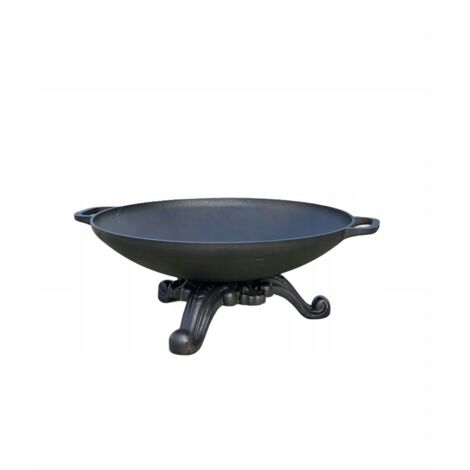 Brasero triangular de hierro fundido