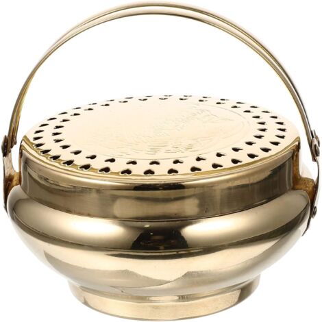 Brasier croix de mariage porte- vintage poêle à barbecue domestique brûleur à thé poêle à charbon chauffage Brasero produits menagers Gril la mariée bassin à charbon laiton