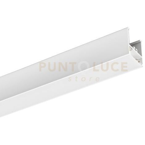 BRASILIA 2MT - SISTEMA MODULARE SEZIONABILE SOFFITTO/PARETE/SOSPENSIONE  MT2 BIANCO OPACO