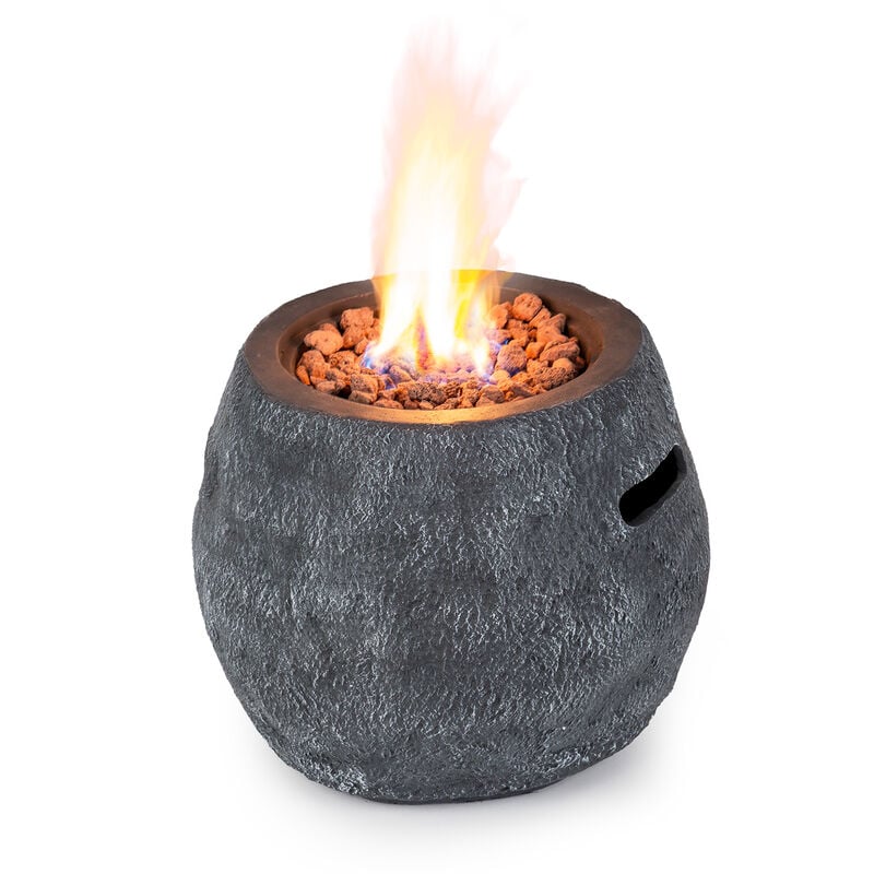 Blumfeldt - Braséro andros - 40.000btu/13kw couvercle brûleur en acier inoxydable - gris