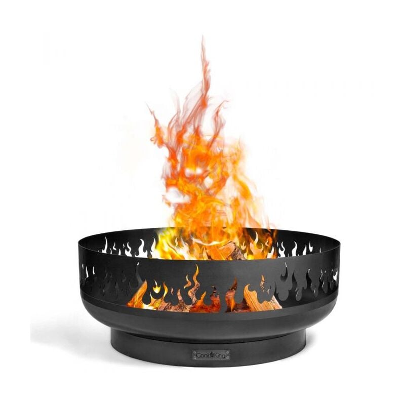 Braséro de jardin FIRE, acier naturel, 80cm de diamètre, CookKing, 111282