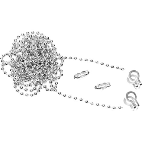 Brass Ball Chain Kit 1m Nickel Plated FAICHBALLNP1