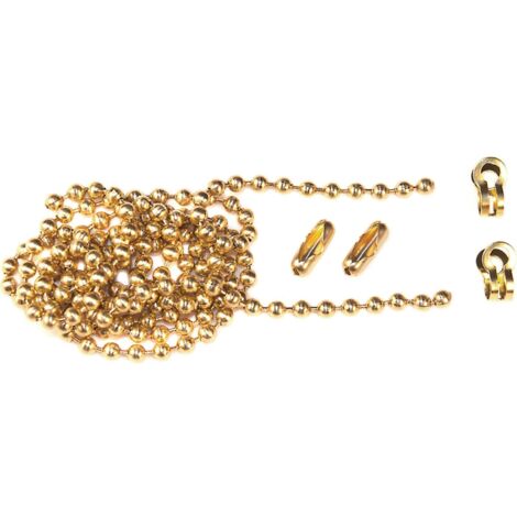 Brass Ball Chain Kit 1m Polished Brass FAICHBALLPB1