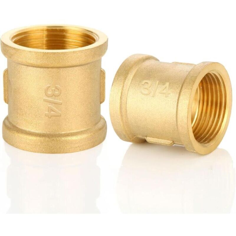 Image of Brass G3/4" Female/Female Coupling, 2 Pieces,&hellip;