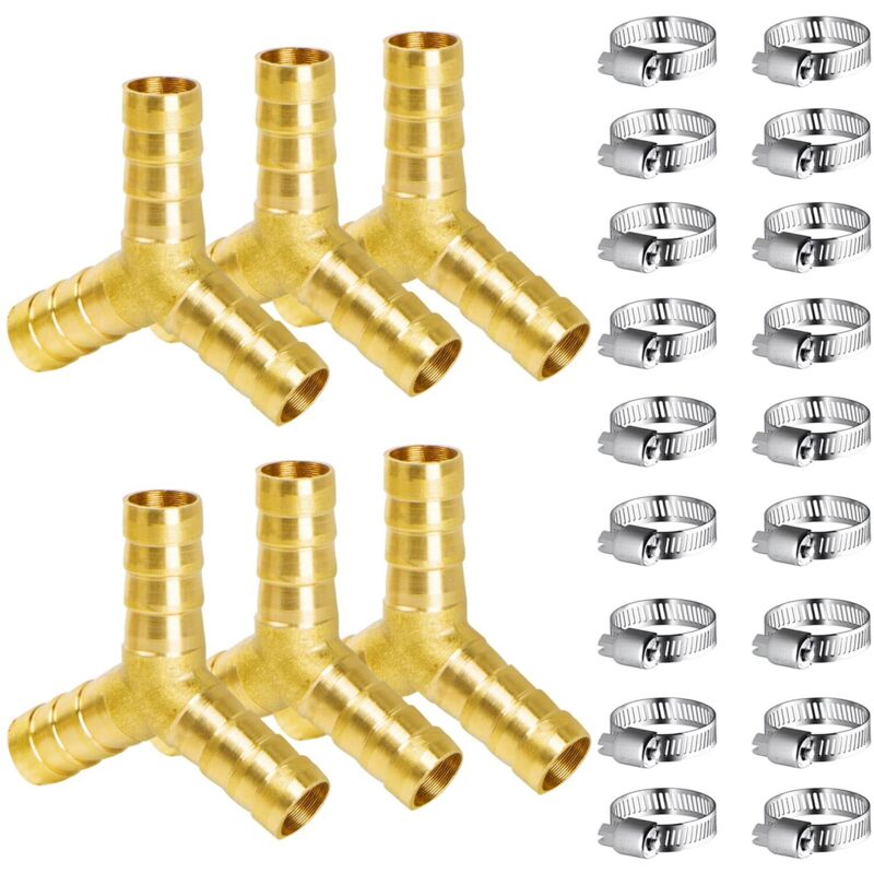 Image of Brass Hose Connector, 10mm Pneumatic Connector,&hellip;