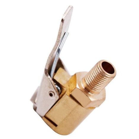 Brass inflation nozzle, air pump clamp, car tire valve adapter, inflation valve connector clamp, connection adapter, YMYNY