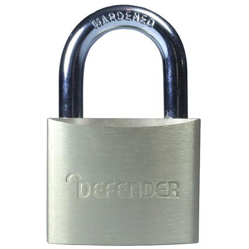 Brass Padlock Twin Pack 40mm - Defender