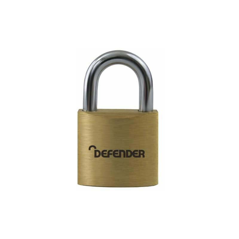 Defender - Brass Padlock 60mm Keyed Alike DEFBP6KA