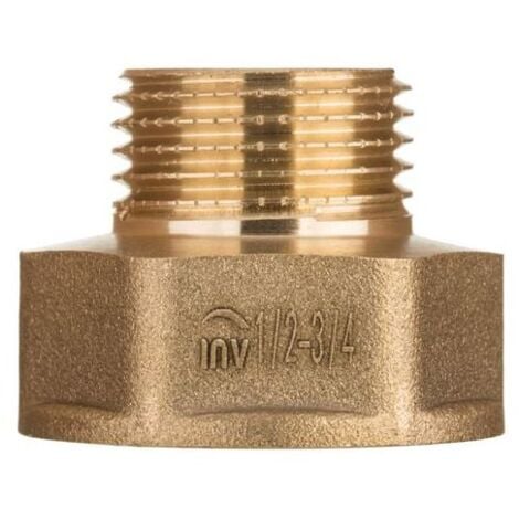 Brass Pipe Connection Reduction Fittings Female x Male FxM 1/2" x 3/8"