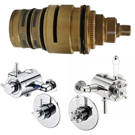 BUYAPARCEL Brass Thermostatic Mixer Shower Valve Cartridge - Bath Shower Mixer Tap Replace