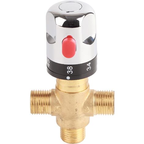 Brass Thermostatic Mixing Valve, Kitchen Bathroom Sink Water Temperature Control Tool