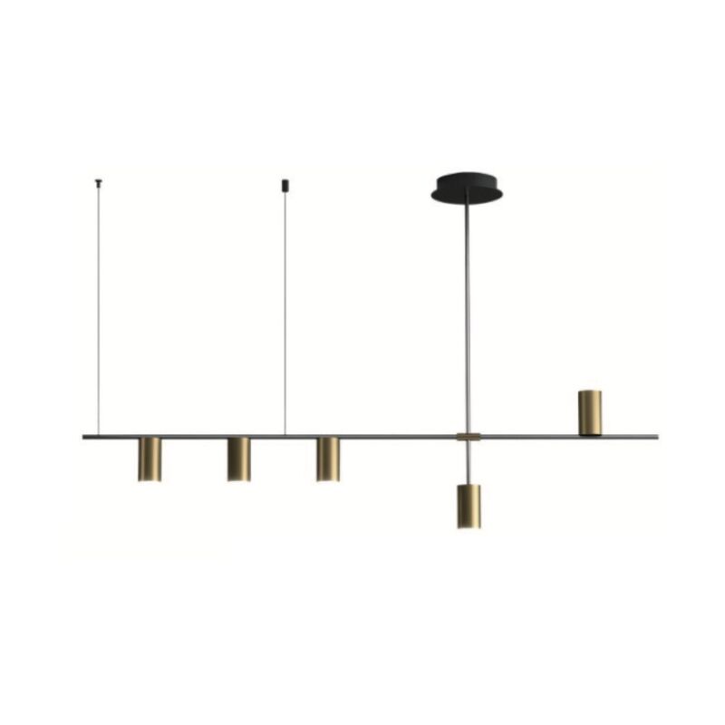 Brass Tube Liner - lampe moderne - spots au-dessus de la table