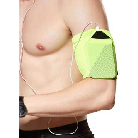 Brassard de course universel pour téléphone portable (S, vert)