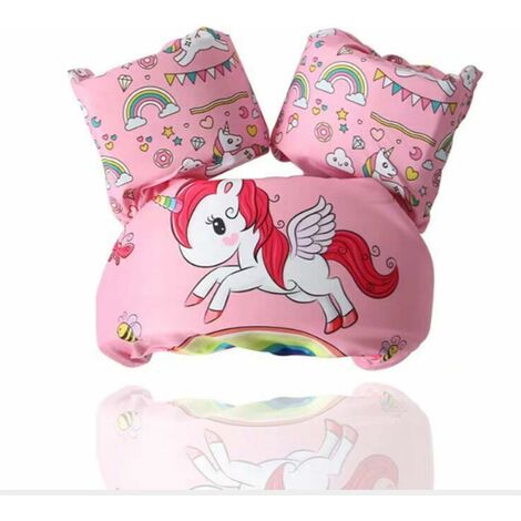 Brassard Enfant, Gilet de Natation,Brassards Gonflables pour Enfants de 2 à 6 Ans, 14-25 kg-rose