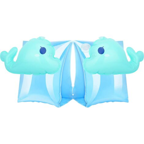 Brassard gonflable pour enfants, manchon flottant tube flottant hydroptère bras de natation dauphin flottant 2 paires