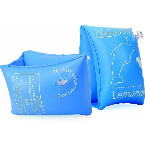 Brassard Piscine Enfant, Motif de Dauphin Brassard Bebe 1 2 3 Ans, Brassard Gonflable 4-8 Ans, Bandes de Bras Flotteurs Piscine Natation pour Enfant, Entraînement Sécuritaire pour Enfant