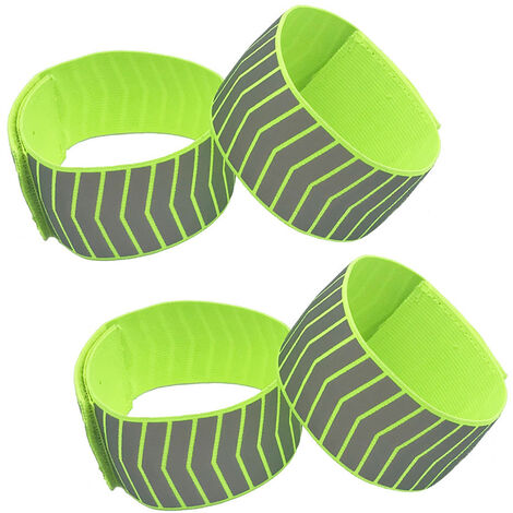 Brassard Réfléchissant Pour Équipement De Sport De Plein Air, Équitation De Nuit Et Course À Pied, Ceinture Anti-Faisceau Pour Bras/Poignet/Jambe, Pour Femmes Hommes, Bracelets Réfléchissants De Sécur
