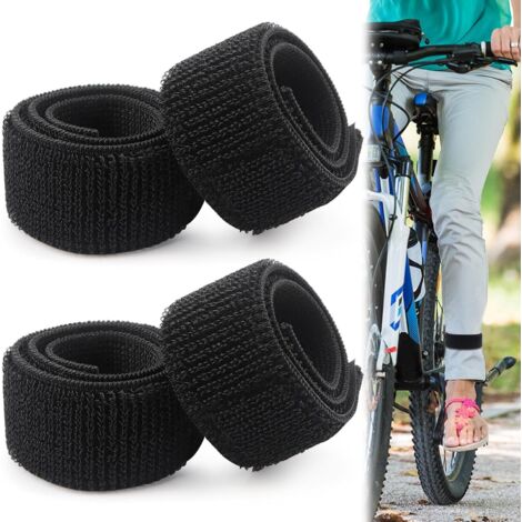 Brassard Securite Serre Pince à Pantalon Velo Clip élastique Noir Brassards Sangle de Vélo la Cheville pour Uniformes Militaires Cyclisme Jardinage Randonnée Chasse Pêchec