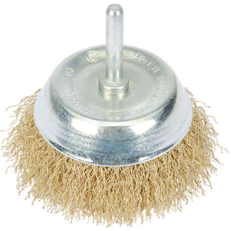 Brassed Wire Cup Brush 50Mm - 41432
