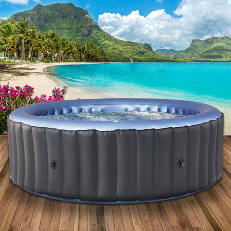 BRAST Whirlpool aufblasbar MSpa BERGEN 4 Personen Ø180x70cm Pool Wellness Massage Spa
