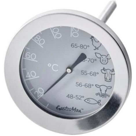 Bratenthermometer Edelstahl Temperaturbereich 0 °C - 120 °C