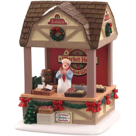 Bratwurst del mercado navideño de Lemax