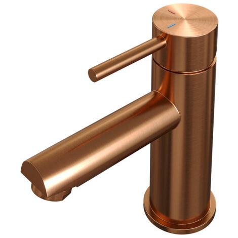 Brauer Copper Edition Robinet lavabo modèle bas poignée standard ColdStart Cuivre brossé PVD