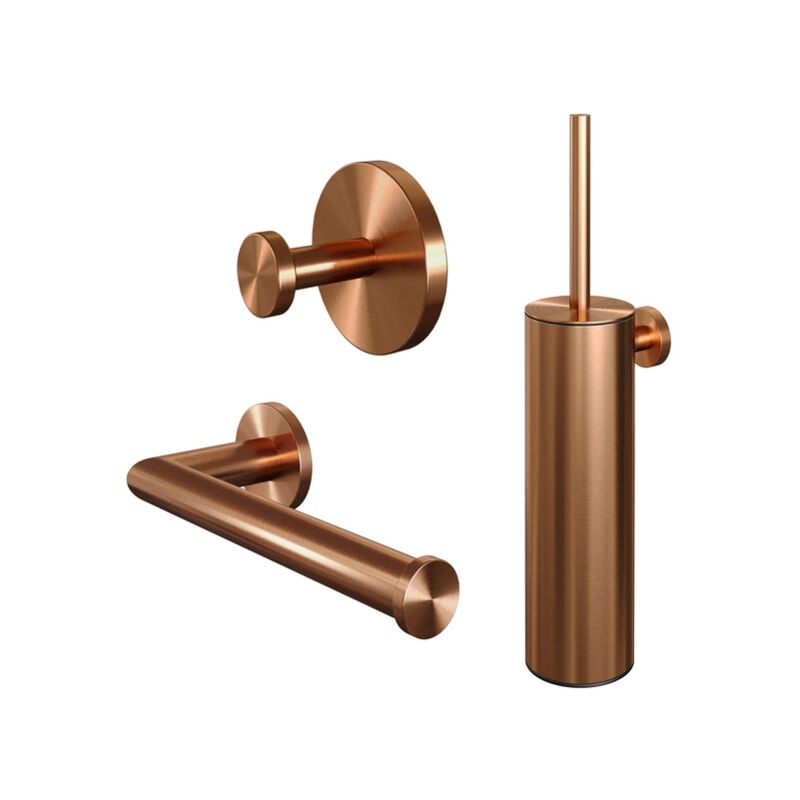 Brauer Copper Edition Ensemble accessoires 3 parties Cuivre brossé PVD