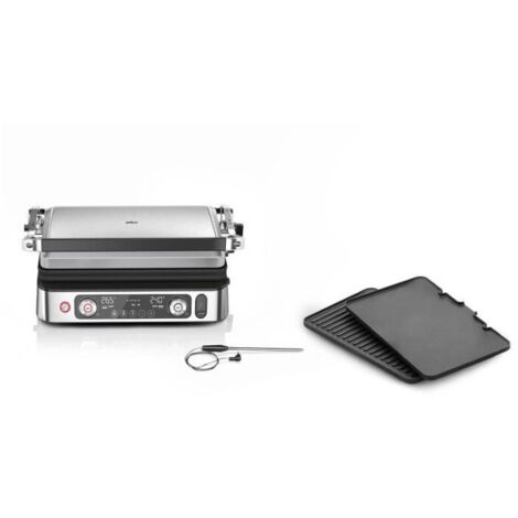 Braun 0X17900007 Bistecchiera Piastra Griglia di Contatto Multigrill Acciaio