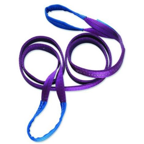 Braun 10012HB - Cinghia di sollevamento 1000 kg, lunghezza 1 m, con passanti rinforzati, colore: Viola