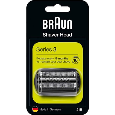 Braun 21B - Shaving head - 2 tête(s) - Series 3 - Noir - Argent - 18 mois - Braun (163596)